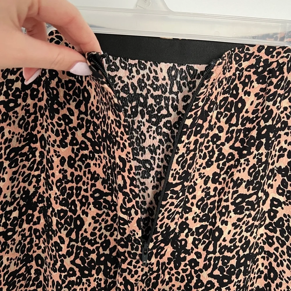 NWT Suzy Shier Animal Print Midi Skirt - Picture 5 of 8